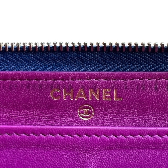 Chanel CC Quilted Lambskin Zip Around Wallet - Picture 5 of 9